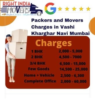 Packers and Movers Vashi Kharghar Navi Mumbai Within City Charges