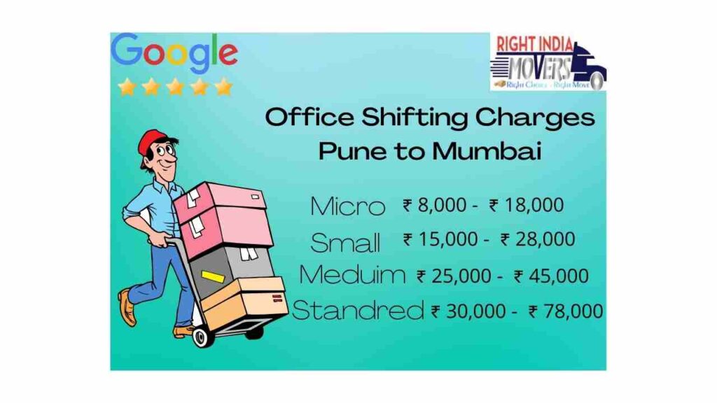 Office Shifting Charges Pune to Mumbai
