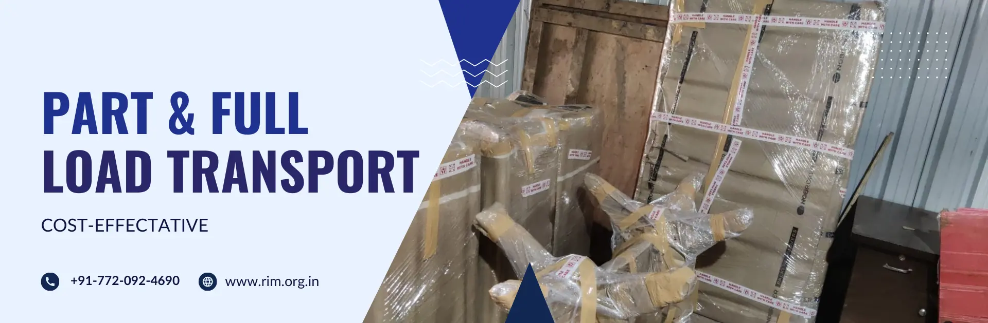 part load transport baner